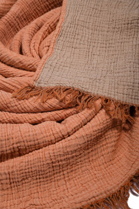 RIVIERA THROW | APRICOT - GINGER SNAP