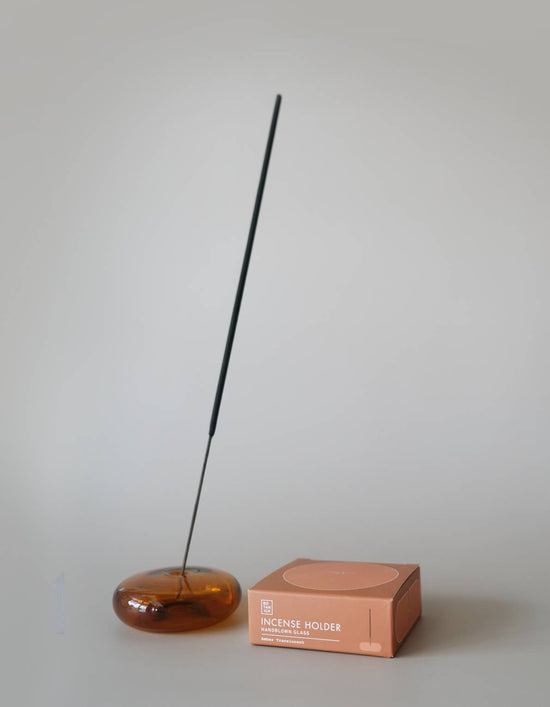 Bubble Incense Holder Amber