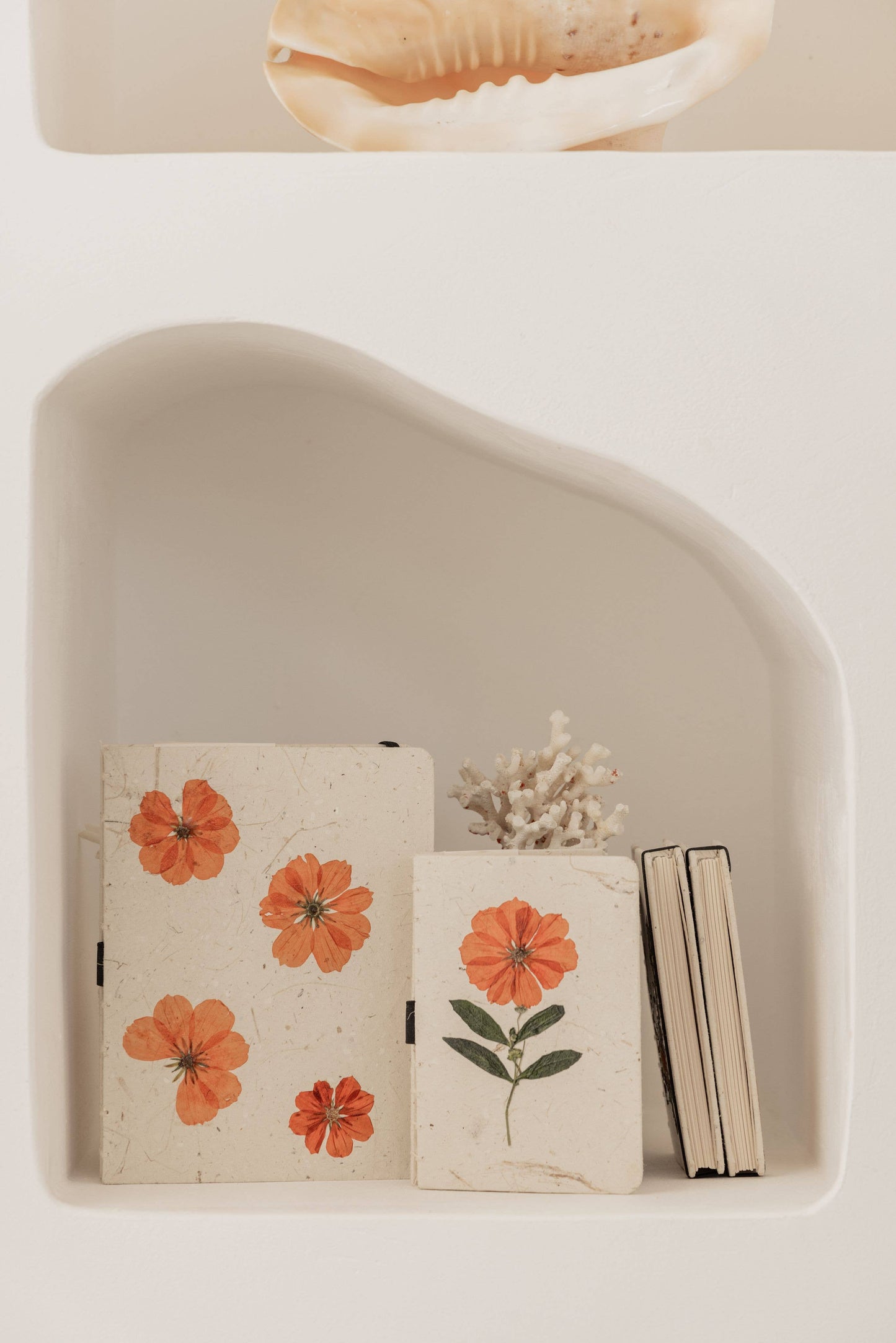 Handcrafted Journal with Pressed Flowers 4x6