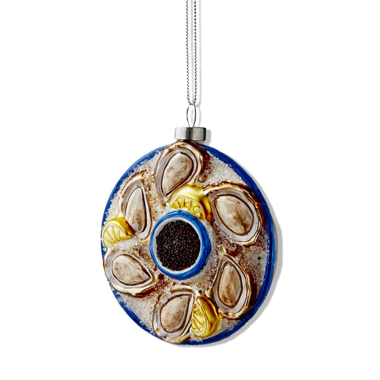 Oyster Christmas Tree Ornament: Multicolored / Glass