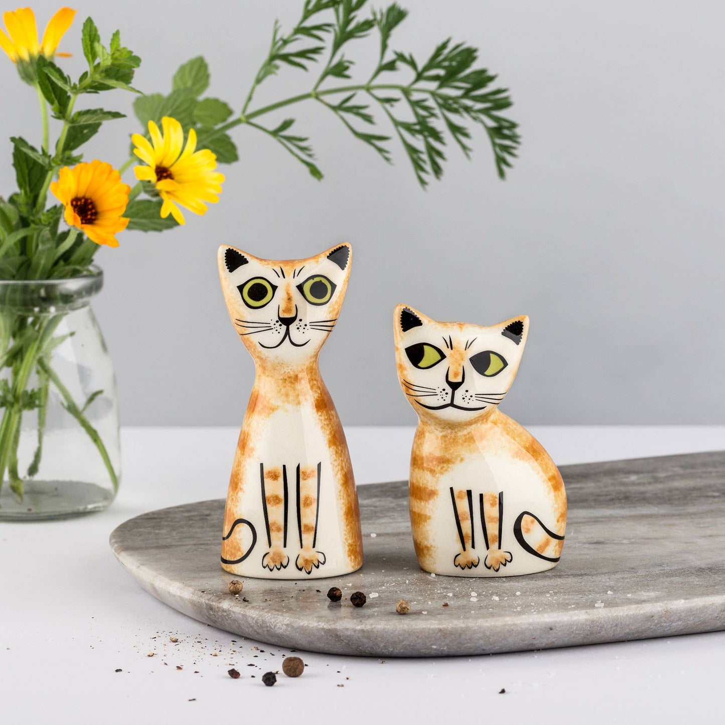 Ginger Cat Salt and Pepper Shakers