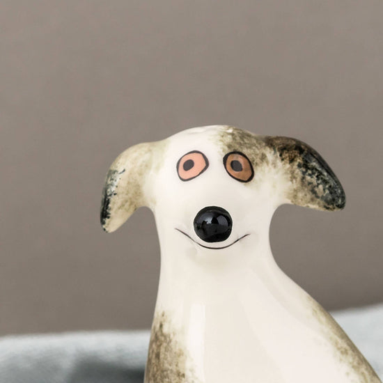 Handmade Ceramic Scruffy Dog Salt and Pepper Shakers