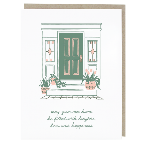 Green Door New Home Card