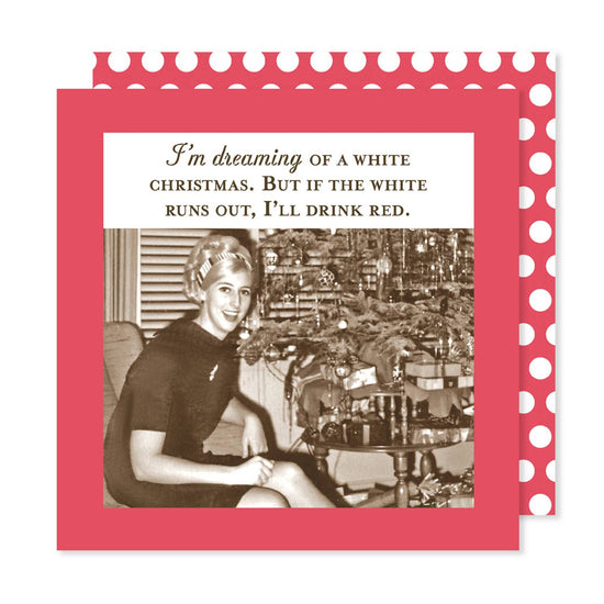 Dreaming Of  A White XMas Holiday Napkin