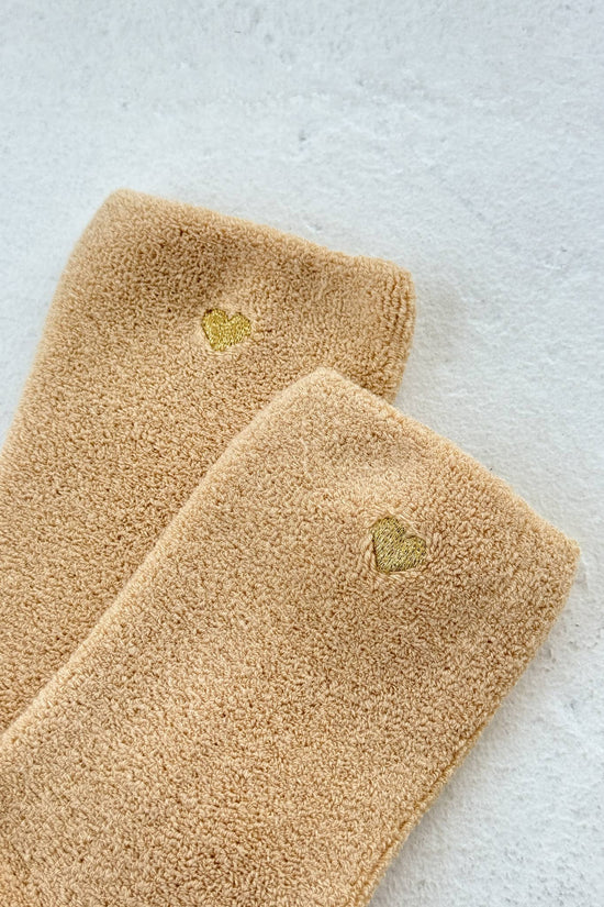 Cloud Socks: Gold Heart