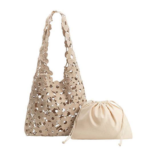 Aster Taupe Shoulder Bag