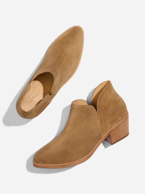 Mia Everyday Ankle Bootie (Taupe Suede)