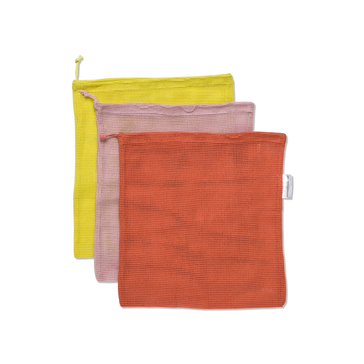 Reusable Produce Bags - Ochre, Pink, Rose