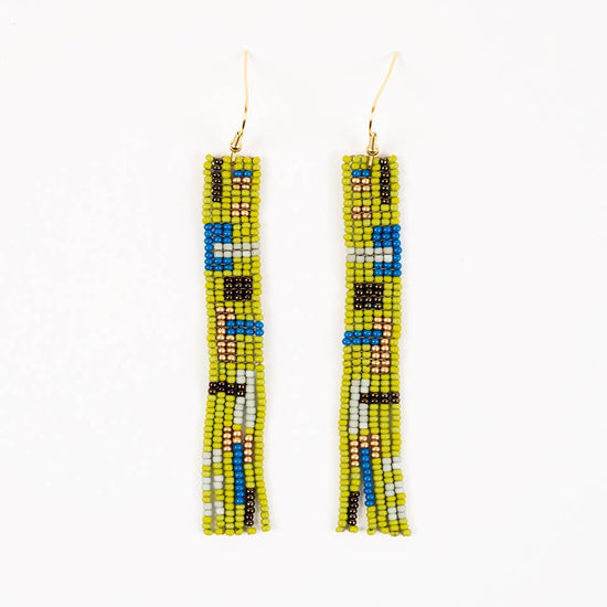 Cuadra Fringe Earrings: Honey Dew