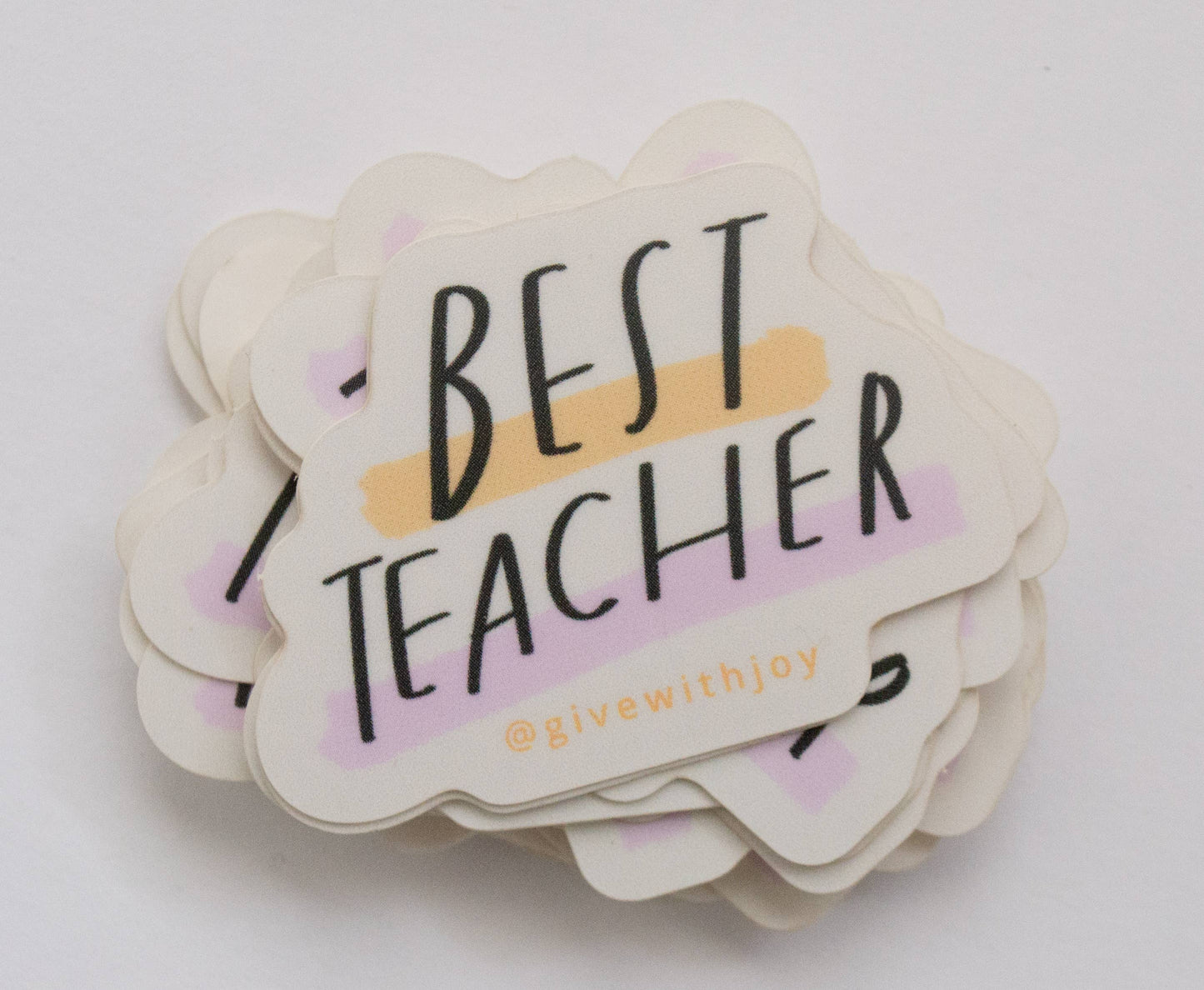 Best Teacher Vinyl Sticker