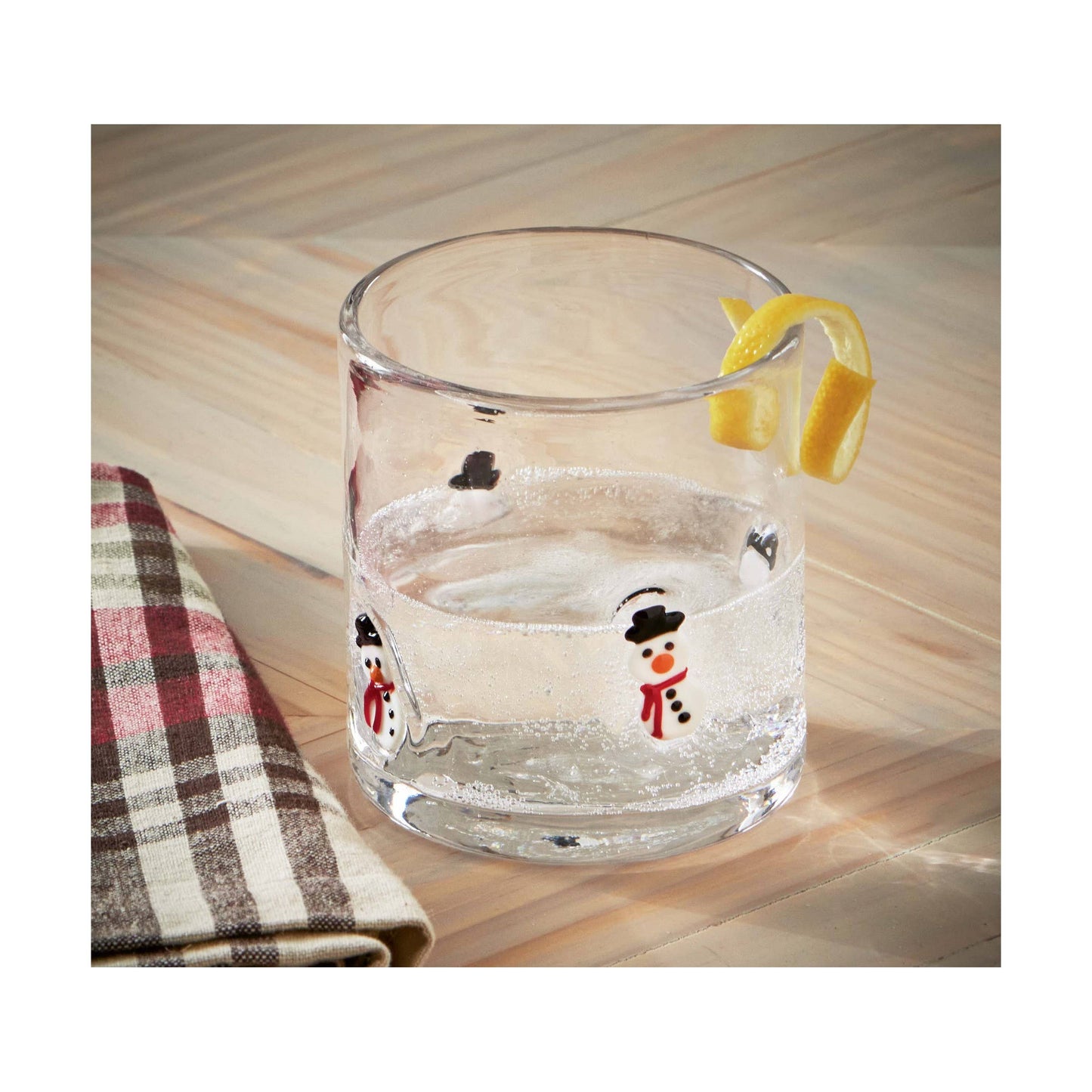 Snowman  Barware Glass