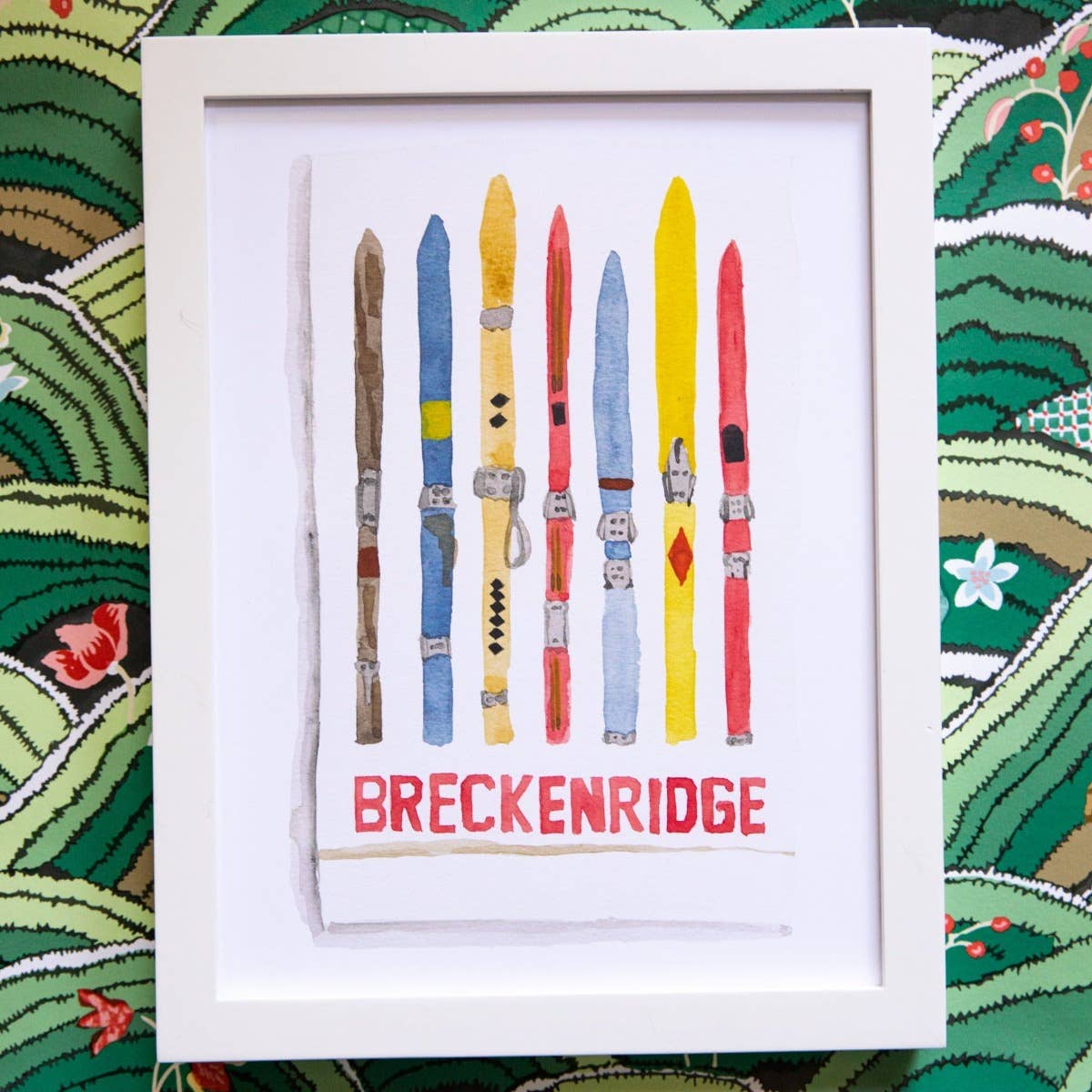 Breckenridge Matchbook Watercolor Print: 5" x 7"