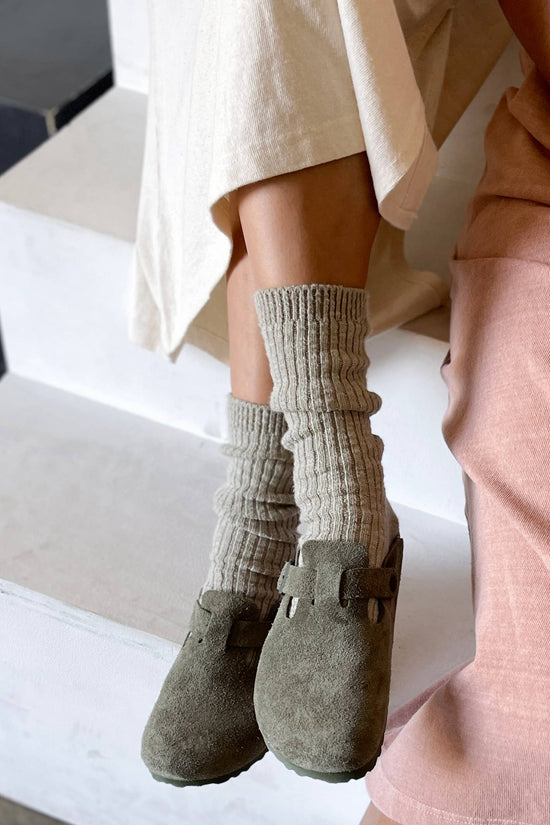 Cottage Socks: Oatmeal