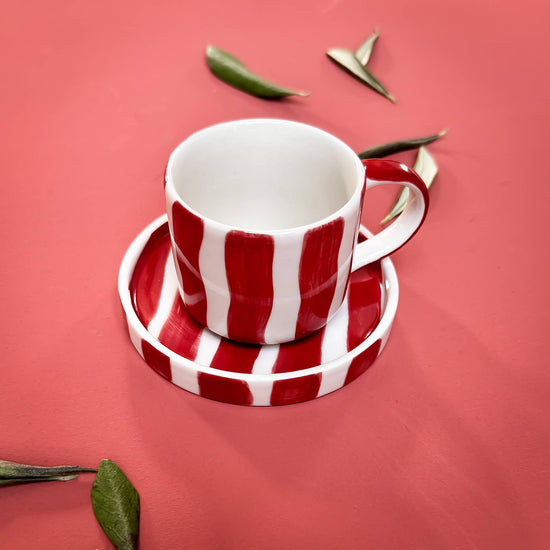 Espresso Stripes - Tramonto Red (set of 2 - 4 pieces)