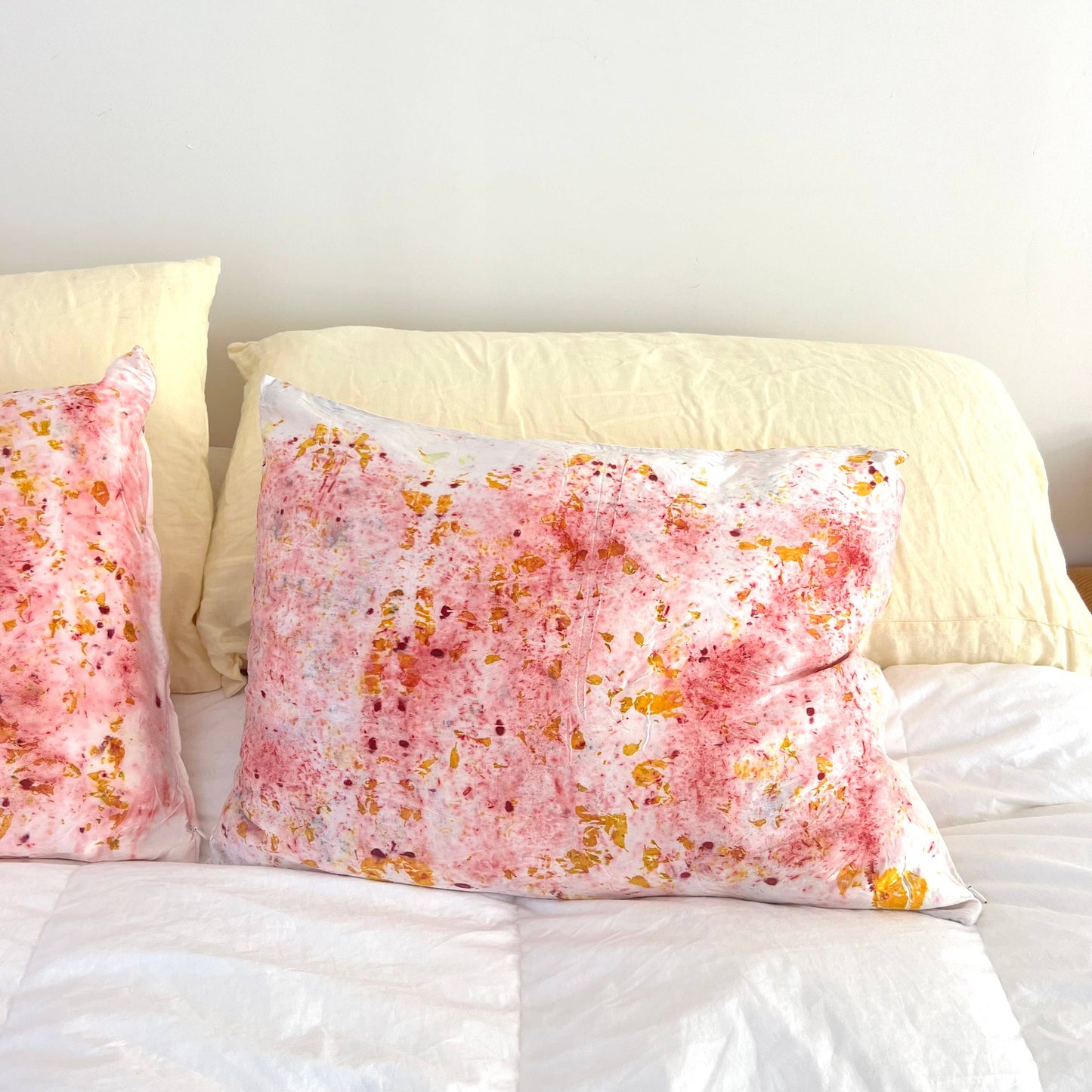 Botanically Dyed Silk Pillowcase: Standard