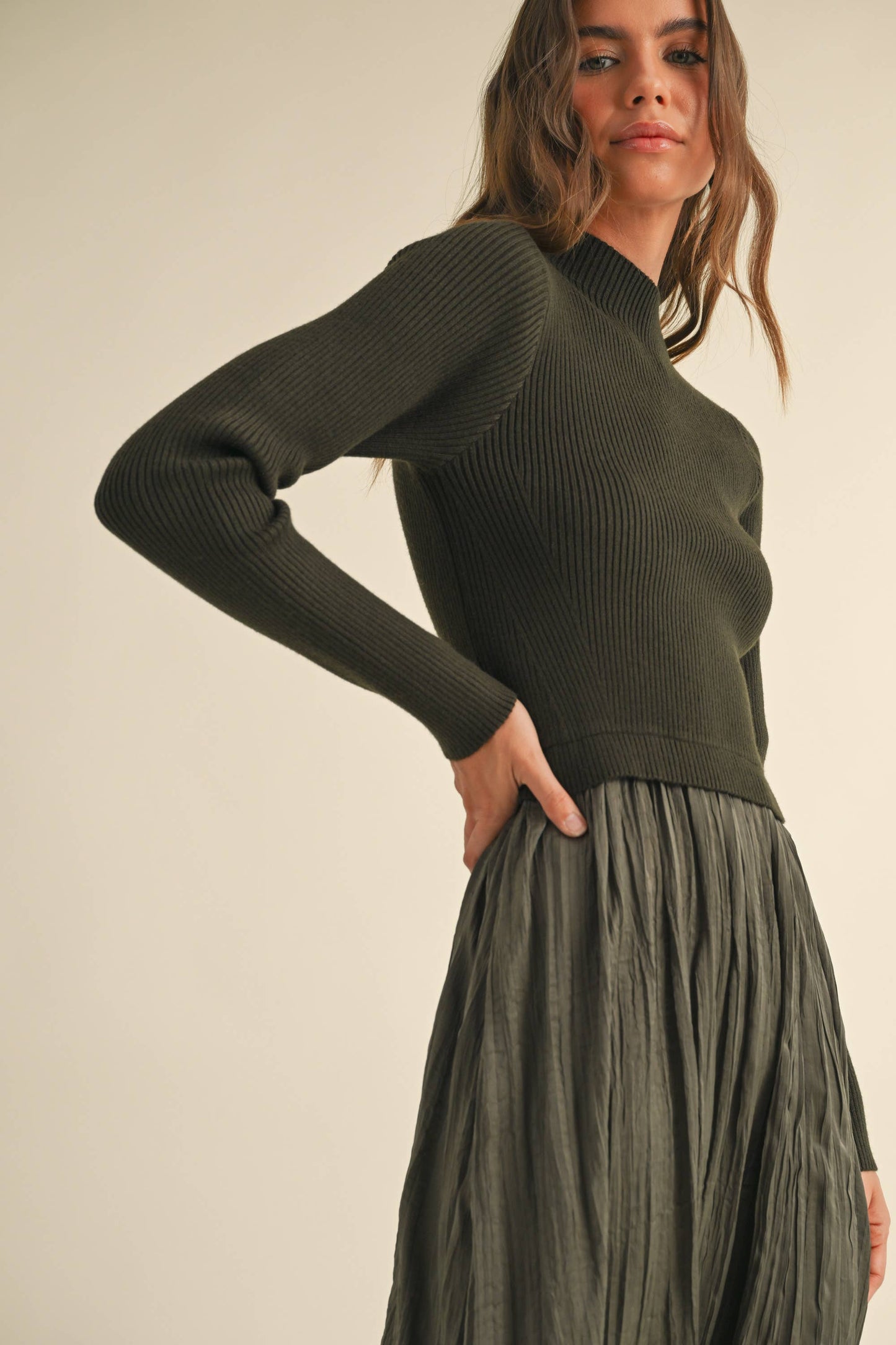 Sweater Combo Dress