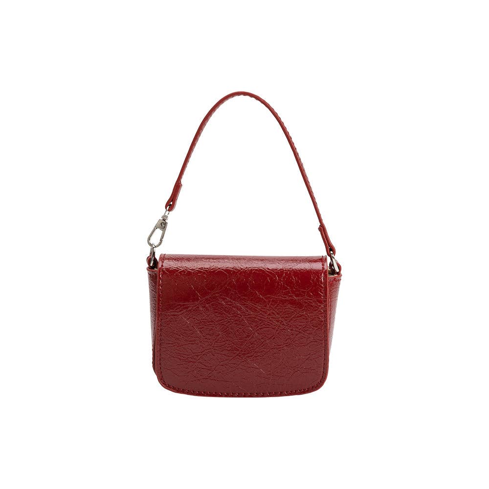 Sonnet Red Mini Vegan Crossbody Bag