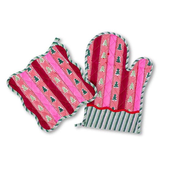 Snowwood Stripe Oven Mitt