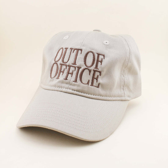 Out Of Office Dad Hat: Beige