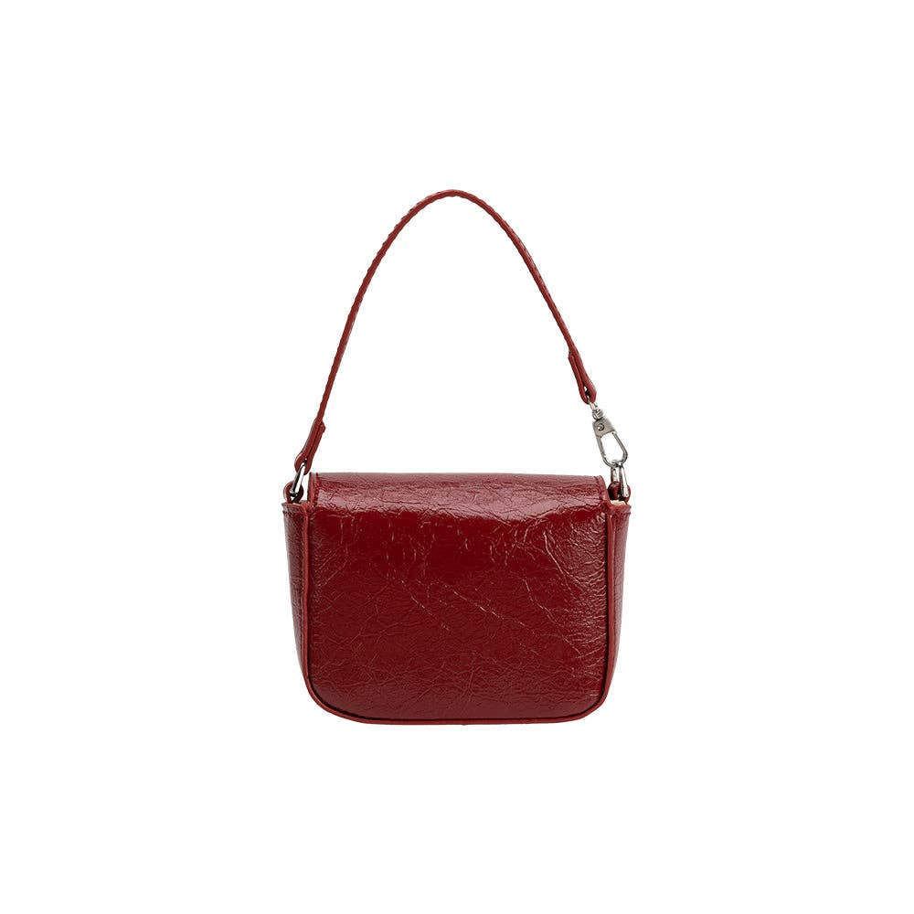 Sonnet Red Mini Vegan Crossbody Bag