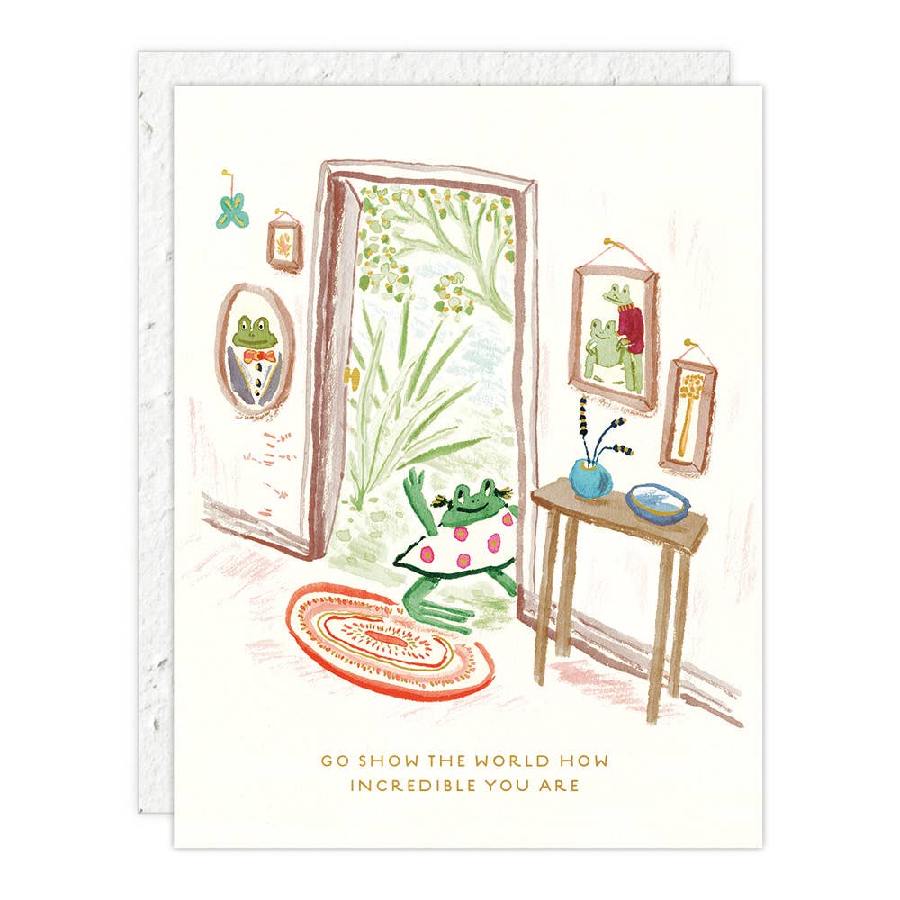 Girl Frog - Congratulations Card