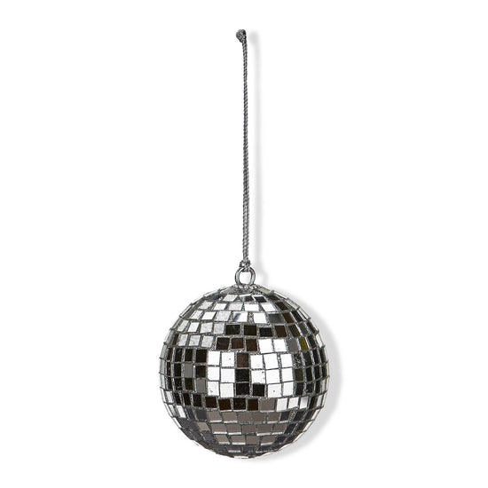 Disco Ball Christmas Ornament - Silver