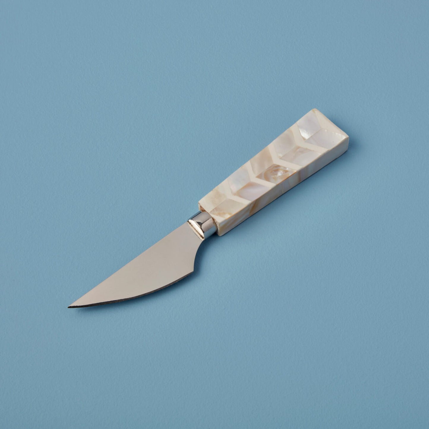 Stainless Steel & Shell Mosaic Cheese Knife