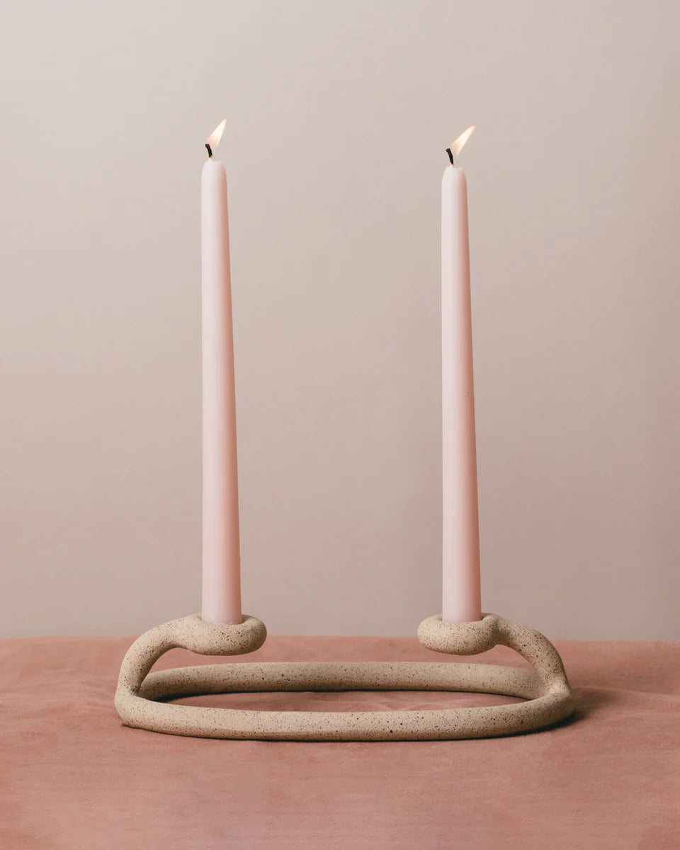 Duo Candlestick (Speckled)