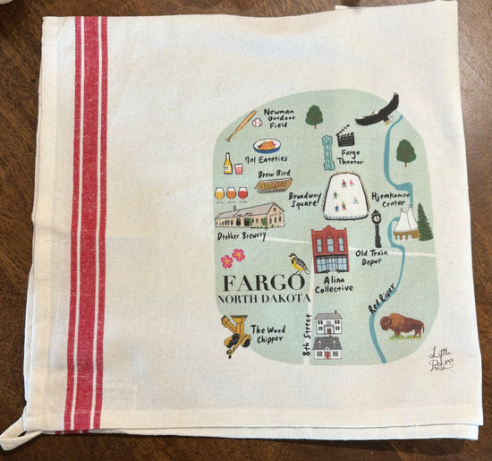 Fargo Map Kitchen Towel