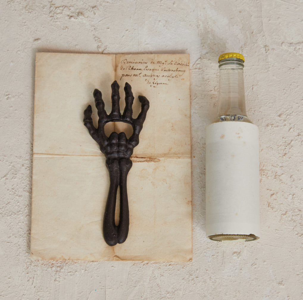 Cast Iron Skeleton Hand Bottle Opener