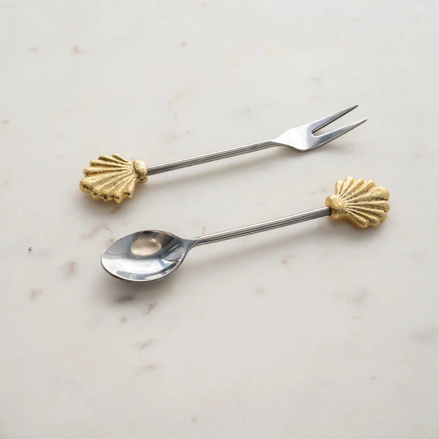 Stainless Seashell Mini Spoon