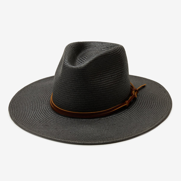 Lindsey Straw Hat (Black)