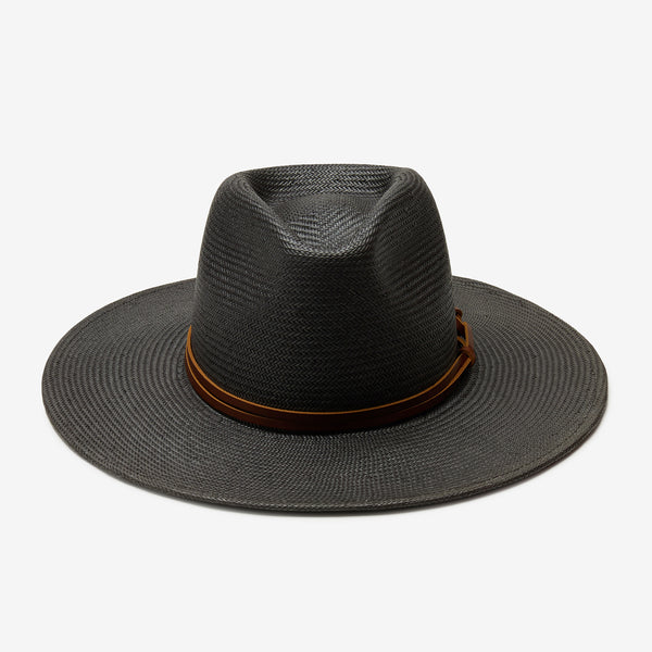 Lindsey Straw Hat (Black)