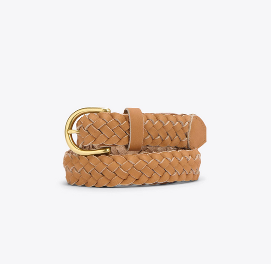 Talia Braided Belt (Almond)