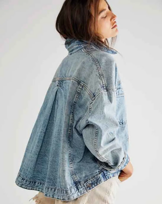 Opal Swing Denim Jacket Ocean Night