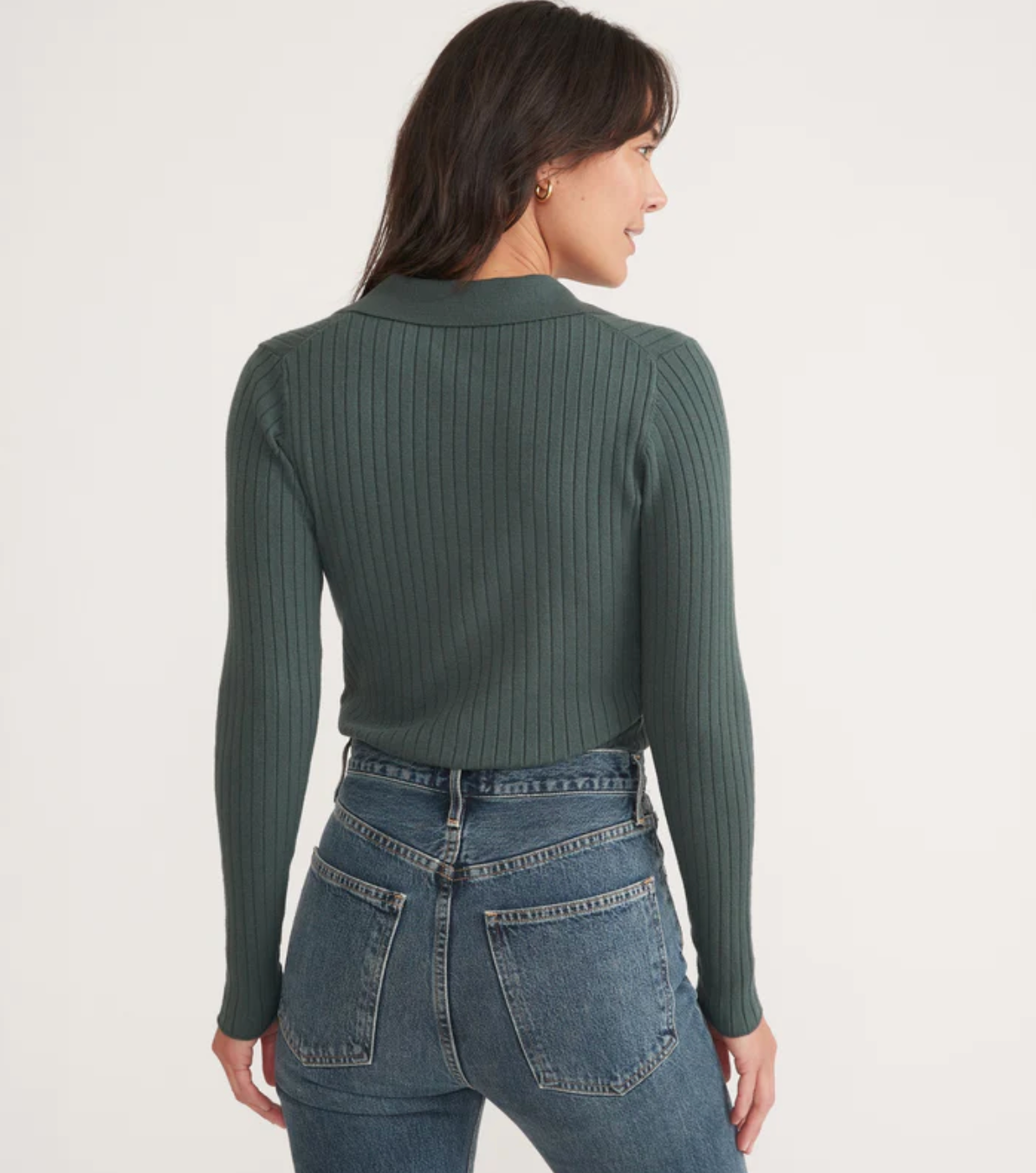 Deserae Knit Polo - Green Gables