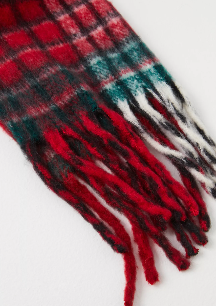 Falling For You Brushed Plaid Scarf