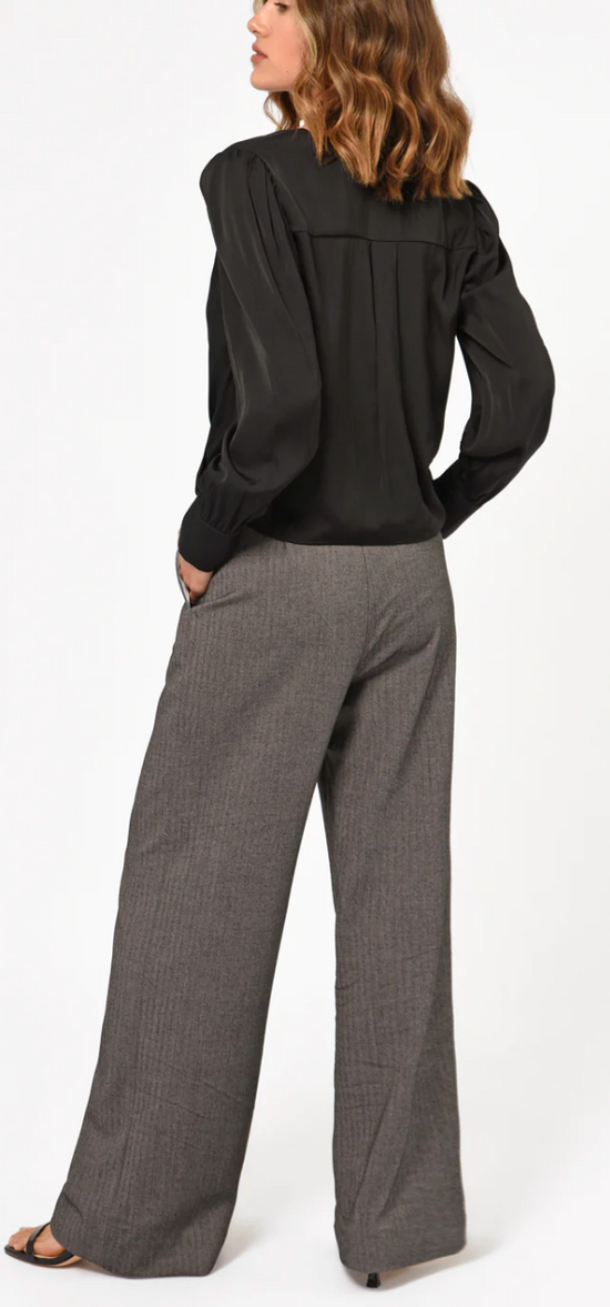 Stanley Wide Leg Trousers (Charcoal)