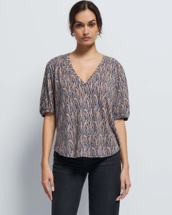 Edie Shirred Shoulder Top