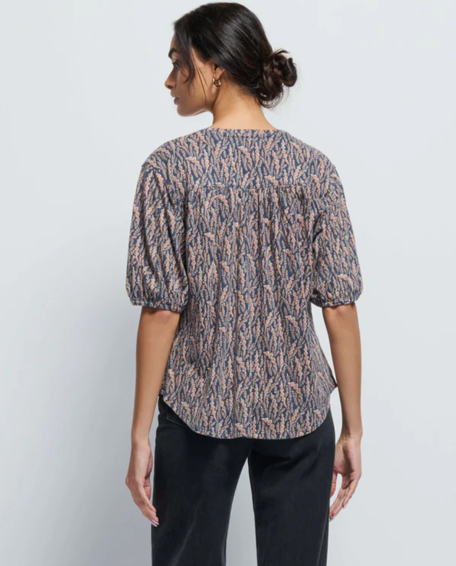 Edie Shirred Shoulder Top