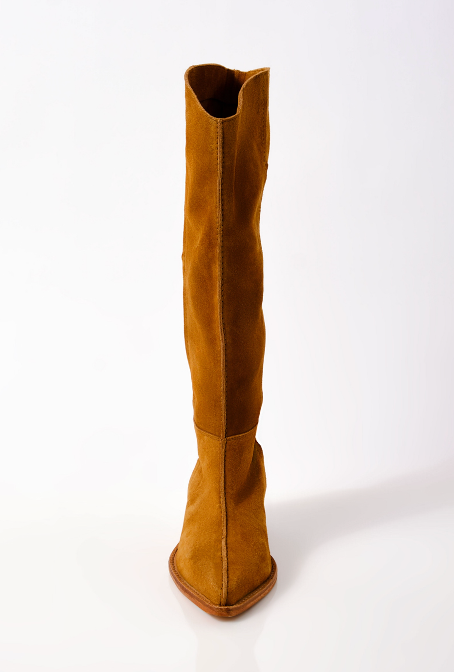 Sway Low Slouch Boots Burnt Caramel Suede