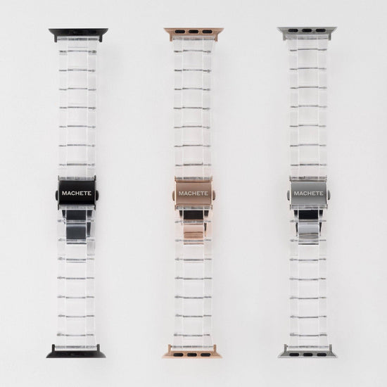 Apple Watch Band in Alabaster: 42mm/44mm/45mm / Rose Gold