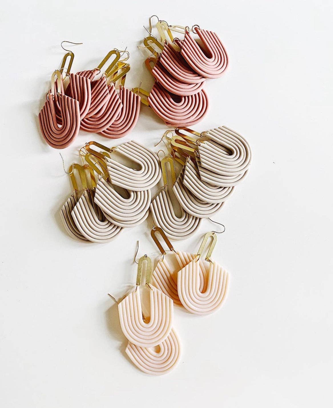 Margot Earrings: Mauve