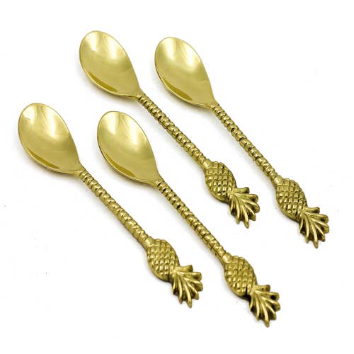 Golden Pineapple Java Spoon