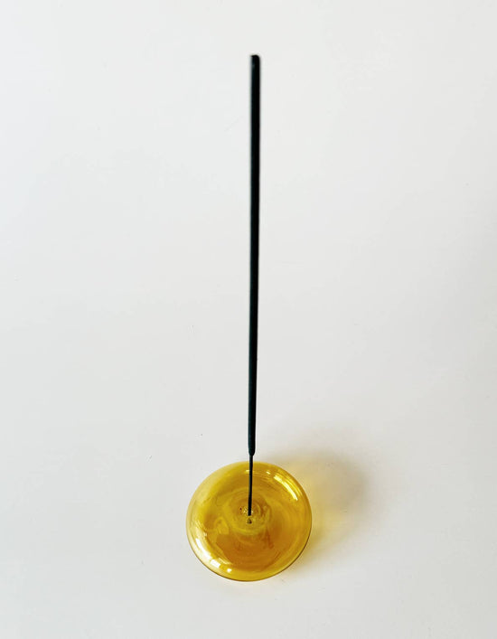 Bubble Incense Holder Amber