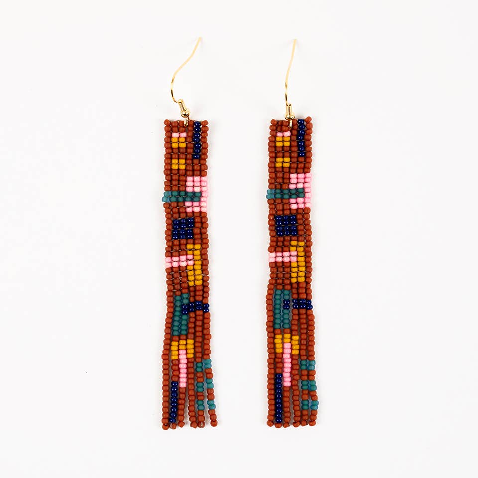 Cuadra Fringe Earrings: Honey Dew