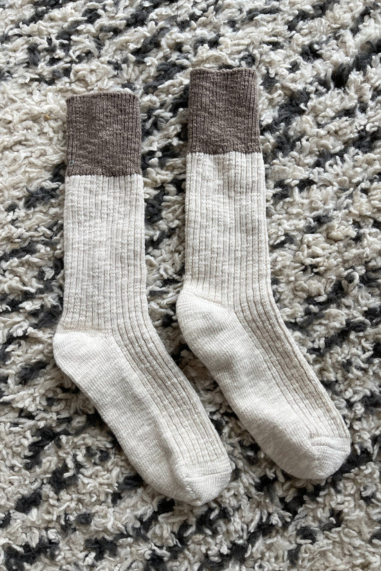 Cottage Socks: Oat/Flax