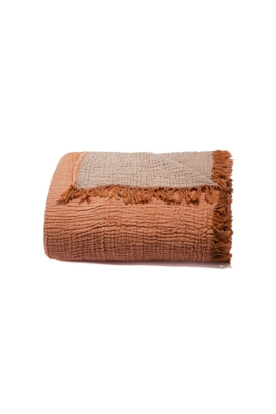 RIVIERA THROW | APRICOT - GINGER SNAP