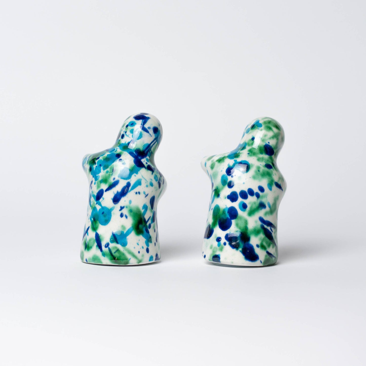 Ceramic Salt & pepper shaker(Blue Speckled)