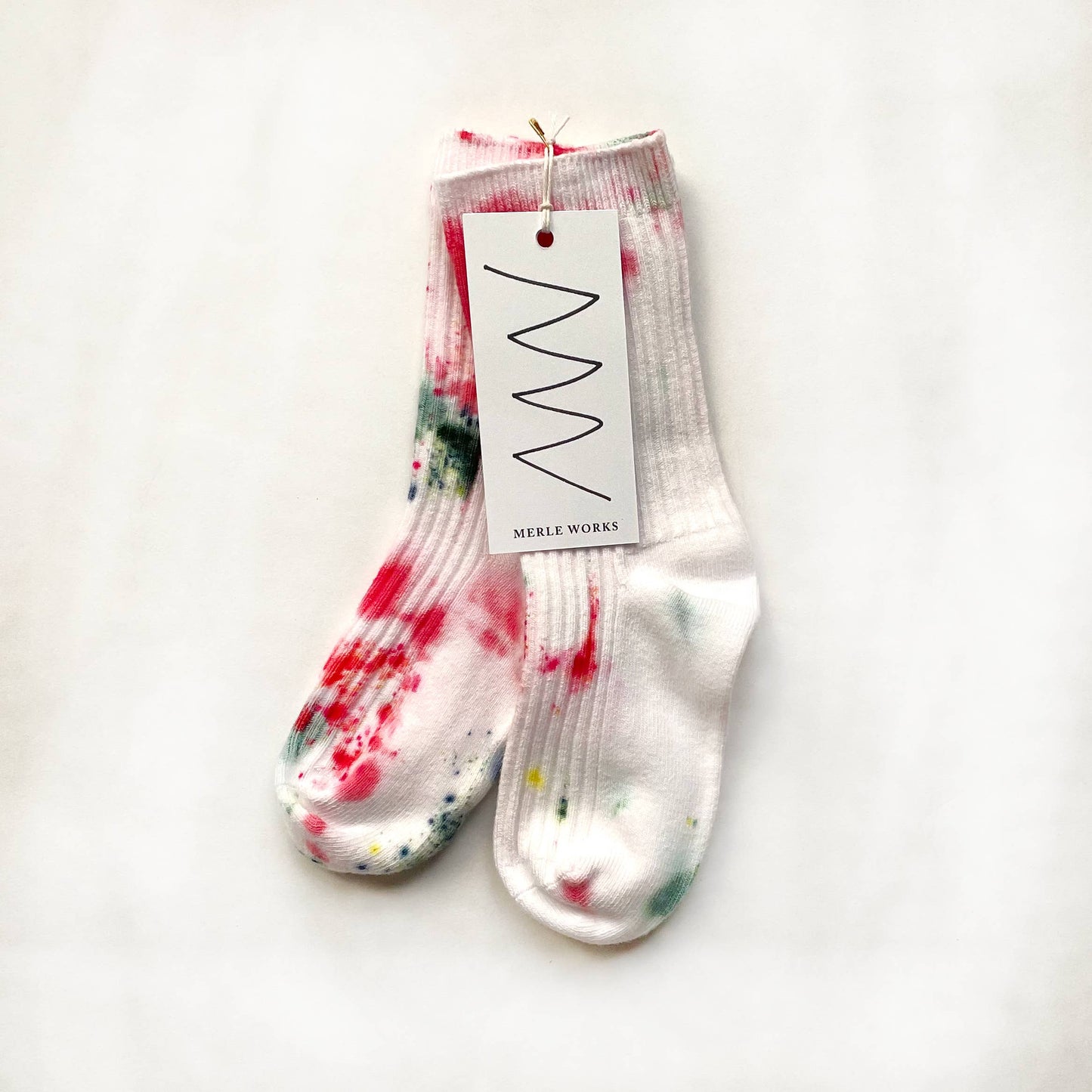 Jolly Tie-Dye Holiday Dressy Socks (Kids): Medium (sizes 8-1)